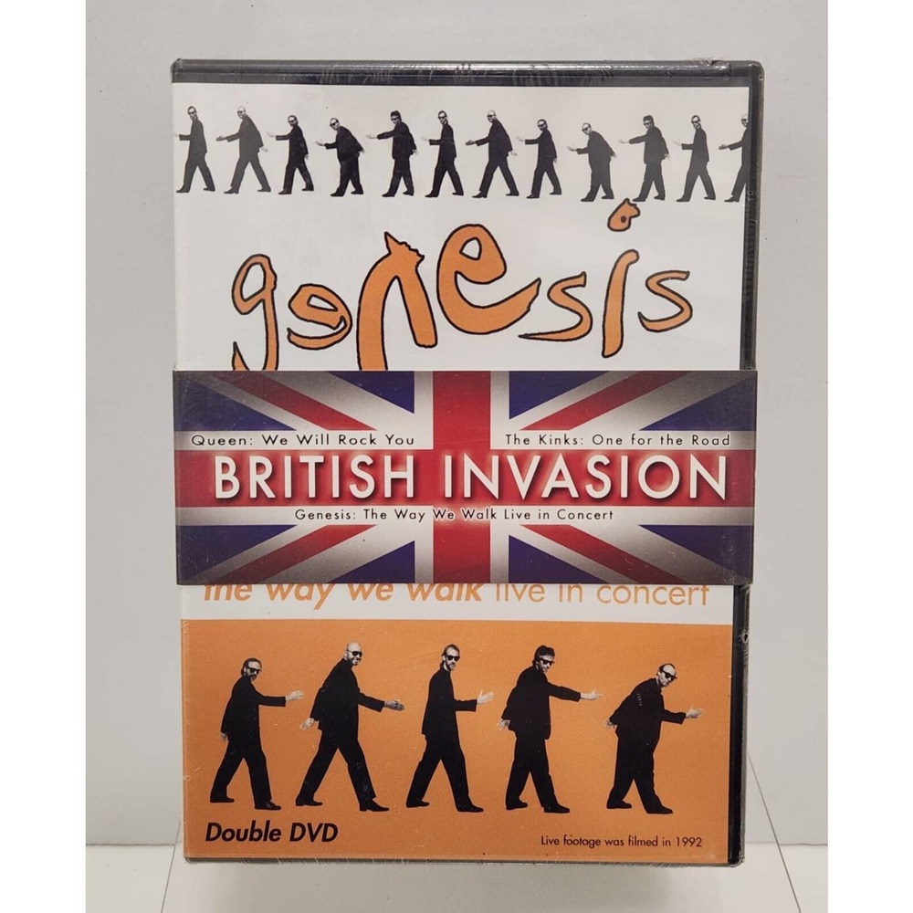 British Invasion DVD Pack - Genesis Double DVD, The Kinks, Queen New! Rare